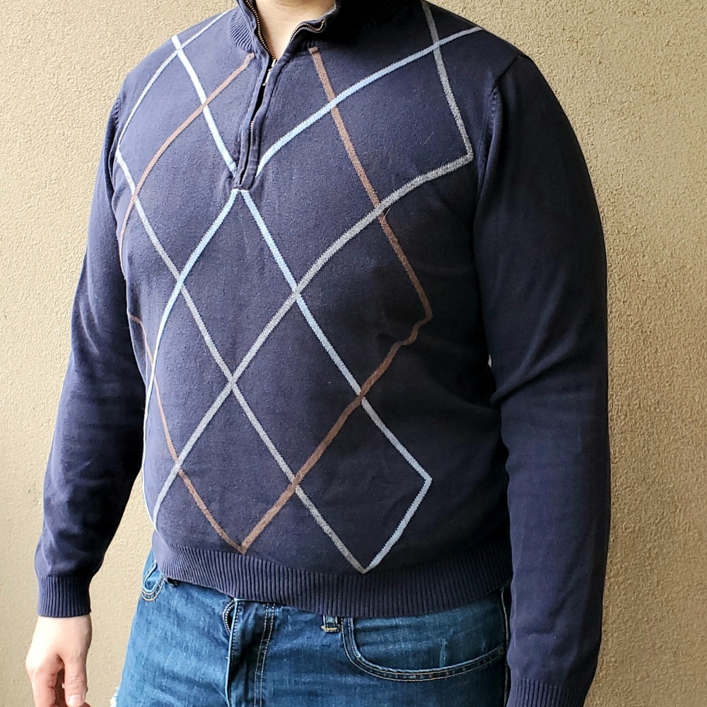 Vanhuesen Studio Men's Pullover Half-zip sweater